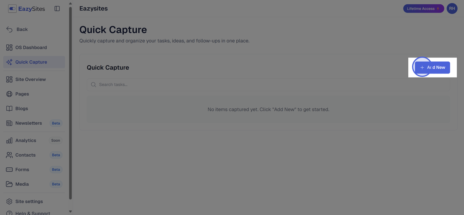 Click the 'Add New' button.
