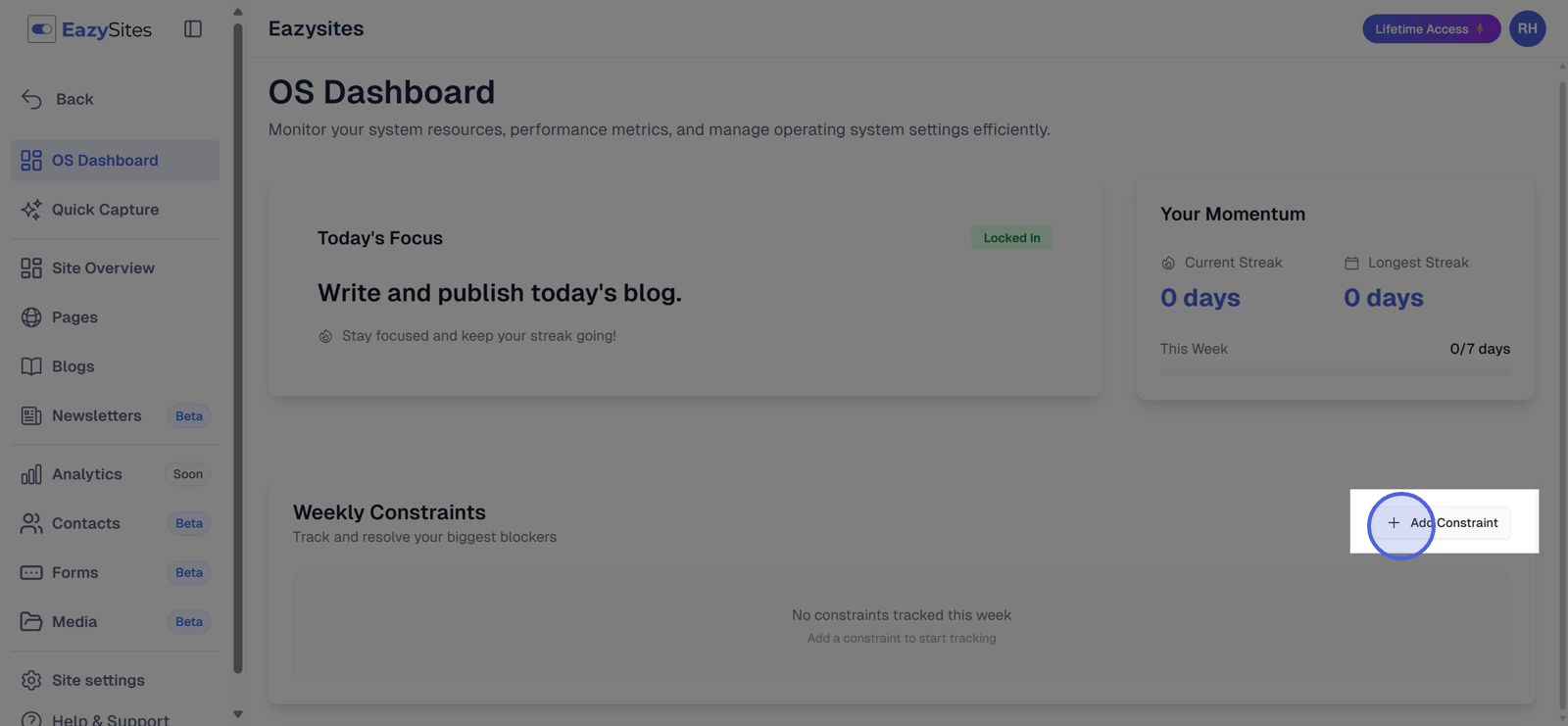 Add a task constraint.